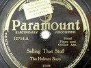 The HOKUM BOYS 78 Selling That Stuff 1928 Paramount Blues 10