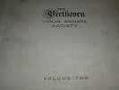 THE BEETHOVEN VIOLIN SONATA SOCIETY Volume Two 7x 12