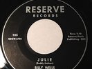 RARE OHIO DOO-WOP 45/ BILLY WELLS & THE CRESCENTS 