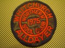 ORIGINAL NORTHERN SOUL PATCH-WHITCHURCH ALL-DAYER N.S CLUB 75-EX CONDITION