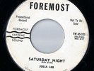 Blues-Julia Lee on Foremost 105-DJ Copy- Saturday Night / Trouble in Mind-LISTEN