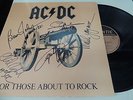 AC DC SIGNED FOR THOSE ABOUT TO ROCK  LP ALBUM