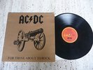AC/DC AUSSIE 1st PRESS FOR THOSE ABOUT TO ROCK LP VINYL RECORD + RARE FLYER