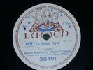 OPERA 78 rpm RECORD Lumen MARTHA ANGELICI Soprano LA JEUNE MERE / LES BERCEAUX