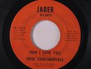 rare Soul 45 SOUL CONTINENTALS on JABER Hear