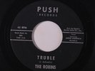 rare R&B Popcorn 45 ROBINS truble PUSH Hear
