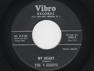 '60 NJ DooWop V-EIGHTS My Heart/Papa's Yellow Tie VIBRO 4005 M- HEAR BOTH