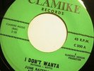 Rare Mod Soul JUNE BATEMAN & NOBLE WATTS I Don't Wanna 45 Clamike 500 NM OSS