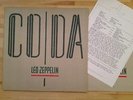 LP: Led Zeppelin - Coda (D'82 Swan Song) Near MINT + Promo Beilage