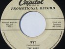 Rare R & B Doo wop Jiver 45 - THE CUES - Why / Prince Or Pauper - CAPITOL Promo