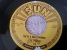 ELVIS PRESLEY- MILKCOW BLUES BOOGIE/YOUR A HEARTBREAKER SUN 45RPM 215