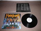 MANOWAR FIGHTING THE WORLD ORIG GERMAN ATCO 1987 NWOBHM LP INNER FREE UK POST
