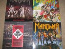 MANOWAR - 4 VINYL LPS - INTO GLORY RIDE HAIL TO ENGLAND etc.