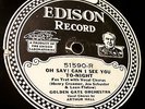 Hot Edison 51590 California Ramblers (Golden Gate Orchestra) NYC 1925 nice