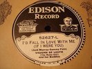 EDISON 52627 VAUGHN DE LEATH & BUDDIES I'd Fall In Love With Me ELECTRIC N-
