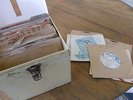 vintage 45 rpm 60 SQUARE DANCE RECORDS VINTAGE METAL CASE 1950S ERA