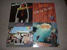 4 x AC/DC VINYL LP's - POWERAGE/ FLY ON THE WALL/ DIRTY DEEDS/ LET THERE BE ROCK