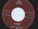 Rare Rockabilly 45 Benny England 'Eloping'/'Somehow' Snap Hear
