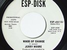 JERRY MOORE Winds Of Change 45 on ESP-Disk Rare 60s Folk