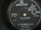 BEATLES : ALL YOU NEED IS LOVE :ORIGINAL WITH NO 
