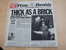 JETHRO TULL LP THICK AS A BRICK CHRYSALIS NEWSPAPER SLEEVE WHITE 'I' LABEL