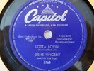 GENE VINCENT  78 RPM  LOTTA LOVIN'  VG++ 1957 Capitol Canada