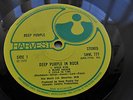 DEEP PURPLE In Rock SCARCE ORIG UK 1970 HARVEST EX+ LP with INNER. LOVELY COPY.