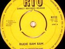 THE CLARENDONIANS:RUDIE BAM BAM/BE BOP BOY:RIO 1966 DISK VG+
