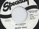 MELODY KINGS - HES ALRIGHT - HOW SWEET IT IS TO BE SAVED