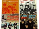 The Beatles - *JAPAN* - 4 x RED Vinyl Odeon p/s 45s 1964-5