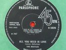 BEATLES -All You Need Is Love- No TV Reference/1st Press Mothers/Stampers/Matrix