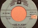 Rockabilly 45 DON ELLIS Come In World / Blue Diamonds on BEE #1111   HEAR IT
