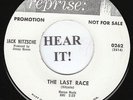 SURF HOT ROD 45 Jack Nitzsche (Reprise PROMO 0262) The Last Race/The Man with