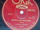 LONNIE JOHNSON Mean Old Bed Bug Blues / Roaming Rambler Blues OKEH 8497 78 bj301