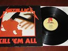 METALLICA Kill 'Em All 1983 LP first press VINYL MusicForNation MFN 7 VG+/VG+