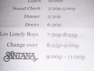 LP/CD ARTIST SANTANA SIGNED/AUTOGRAPHED LP,INNER SECRETS,EX,CONCERT SET LIST