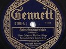 HEAR pre war jazz 78 NEW ORLEANS RHYTHM KINGS Shimmeshawabble GENNETT 5106
