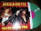 Megadeth Death in the Fire lp vinyl bootleg Rare green splatter disc