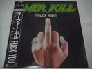 OVERKILL-Fuck You JAPAN 1st.Press w/OBI Iron Maiden Metallica Slayer Anthrax