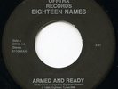 EIGHTEEN NAMES ARMED & READY 1986 PITTSBURGH ROCKERS PRIVATE LABEL ROCK 45 ?