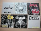 SET OF 6 UNUSED NEAT SLEEVES VENOM FIST RAVEN STEEL NWOBHM HEAVY METAL