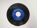 VINTAGE 45 RECORD AMOS MILBURN -GREYHOUND & MY LUCK IS BOUND TO CHANGE - ALADDIN