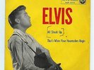 ELVIS PRESLEY ITALIAN SINGLE: ALL SHOOK UP+THAT'S WHEN YOUR HEART- RCA 45N 0612