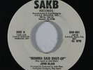 Boogie 45 JOHN BLAIR/WORLD OF MAZEHE Momma Said Shut-Up on Sakb NM wlp