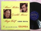 33CX 1162, UK orig, HUGO WOLF Lieder Recital, HANS HOTTER, GERALD MOORE, NM