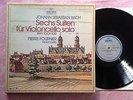 ARCHIV stereo 3 LP, BACH: 6 suites for solo cello FOURNIER, NM