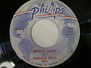 Rare CHARLIE RICH 45- MIDNITE BLUE HEAR  R&B POPCORN  EASY MONEY-Philips 3576