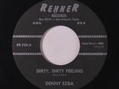 DENNY EZBA: Dirty, Dirty Feeling / Doodles 45 rare Rockabilly