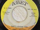 Percy Wiggins 45 ABET PROMO That's Loving You NORTHERN SOUL LISTEN