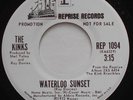 THE KINKS Waterloo Sunset / King Kong NM- REPRISE White Label Promo 45